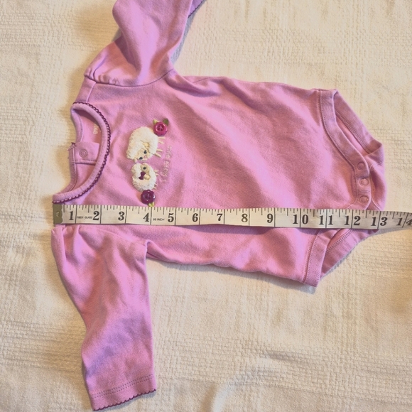 Gymboree girls 3-6 months bodysuit Loveable Lamb line VGUC - Picture 8 of 8